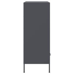 Berkfield Home Highboard Anthracite 68x39x101.5 cm Steel in Charcoal - thumbnail 7