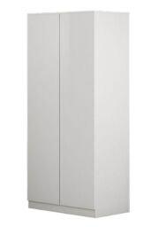 FWStyle Stora White 2 Door Double Wardrobe Push To Open Soft Close (H) 180 (W) 80 (D) 50cm - thumbnail 5
