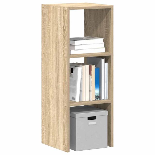 Berkfield Home Bookcase Stackable Sonoma Oak 30x30x80 cm Engineered Wood in Brown - Size: 30 x 30 x 80 cm - image 1