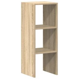Berkfield Home Bookcase Stackable Sonoma Oak 30x30x80 cm Engineered Wood in Brown - Size: 30 x 30 x 80 cm - thumbnail 2