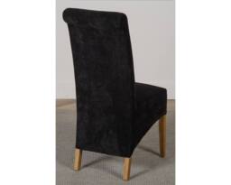 Thats Furniture Oslo 90 x 90 cm Oak Small Dining Table & 4 Montana Fabric Chairs in Black - thumbnail 7