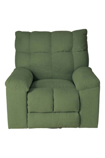 Living and Home 270° Swivel Rocker Recliner Chair with Power Recline & Charging Ports in Green - image 1