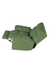 Living and Home 270° Swivel Rocker Recliner Chair with Power Recline & Charging Ports in Green - thumbnail 5