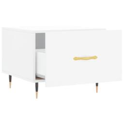 Berkfield Home Coffee Tables 2 pcs White 50x50x40 cm Engineered Wood - Size: 50 x 50 x 40 cm - thumbnail 7