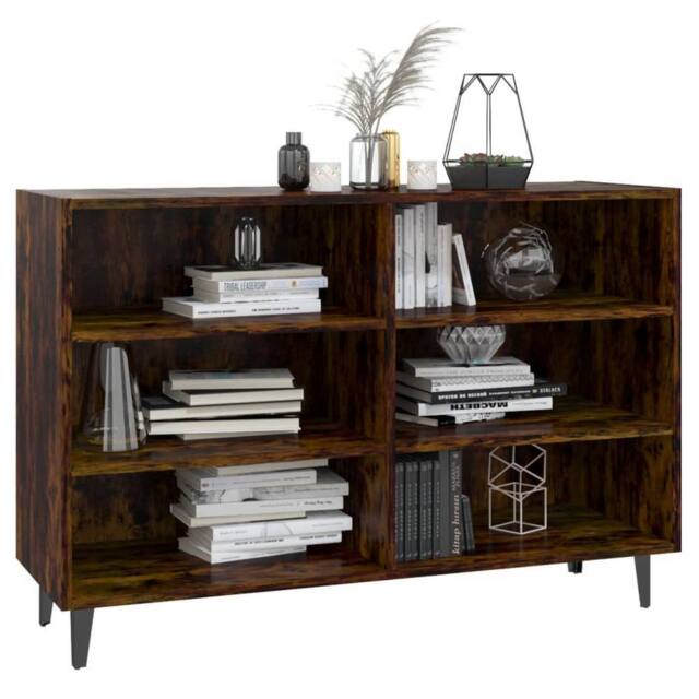 Berkfield Home Sideboard Smoked Oak 103.5x35x70 cm Engineered Wood in Brown - image 1