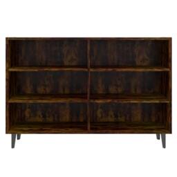 Berkfield Home Sideboard Smoked Oak 103.5x35x70 cm Engineered Wood in Brown - thumbnail 4