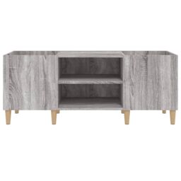 Berkfield Home Record Cabinet Grey Sonoma 121x38x48 cm Engineered Wood - Size: 121 x 38 x 48 cm - thumbnail 5