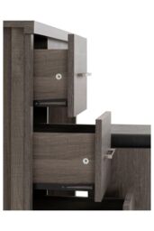 Seconique Lisbon 2 Piece Dressing Table Set in Black - thumbnail 4