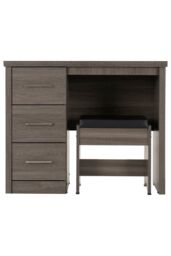 Seconique Lisbon 2 Piece Dressing Table Set in Black - thumbnail 2