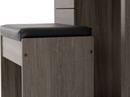 Seconique Lisbon 2 Piece Dressing Table Set in Black - thumbnail 9