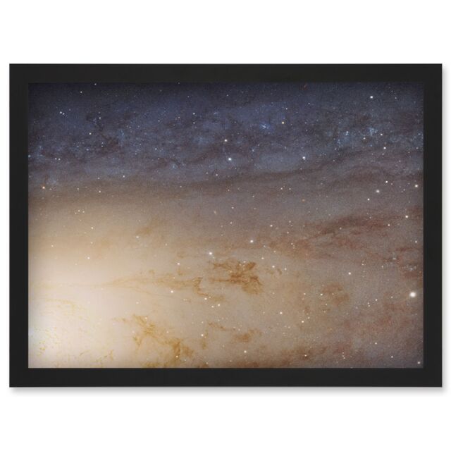 Artery8 Wall Art Print Hubble Space Astronomy M31 Phat Mosaic Andromeda Galaxy Disk Evolution Star Clusters & Cosmic Dust Clouds Art Framed - image 1