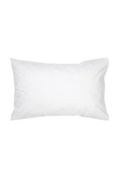 CHRISTY 400TC Luxury Cotton Sateen Plain Dye King Pillowcases Pair in White - thumbnail 1