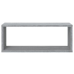 Berkfield Home Wall Cube Shelves 2 pcs Grey Sonoma 60x15x23 cm Engineered Wood - Size: 60 x 15 x 23 cm - thumbnail 4