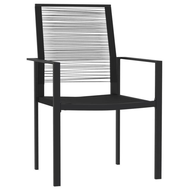 Berkfield Home Decorative 7 Piece Garden Dining Set Black - image 1