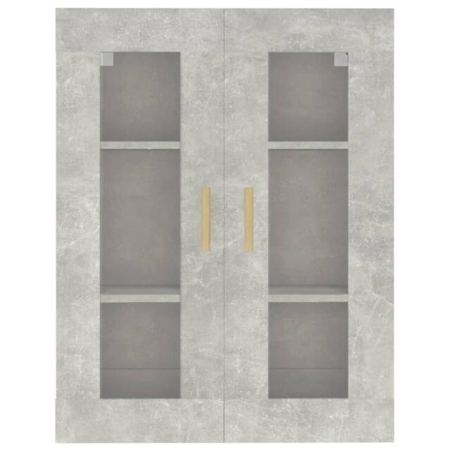 Berkfield Home Hanging Wall Cabinet Concrete Grey 69.5x34x90 cm - image 1