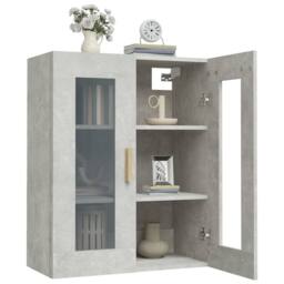 Berkfield Home Hanging Wall Cabinet Concrete Grey 69.5x34x90 cm - thumbnail 7