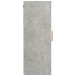 Berkfield Home Hanging Wall Cabinet Concrete Grey 69.5x34x90 cm - thumbnail 4