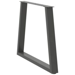 Berkfield Home Dining Table Legs V-Shape 2 pcs Anthracite 80x(72-73.3) cm Steel in Black - thumbnail 4
