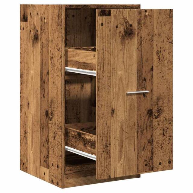 Berkfield Home Apothecary Cabinet Old Wood 40x41x77.5 cm Engineered Wood in Brown - image 1