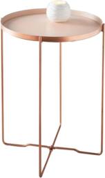 SPOT ON DEALZ Blush Round Side Table with Removable Tray & Copper Legs - thumbnail 5