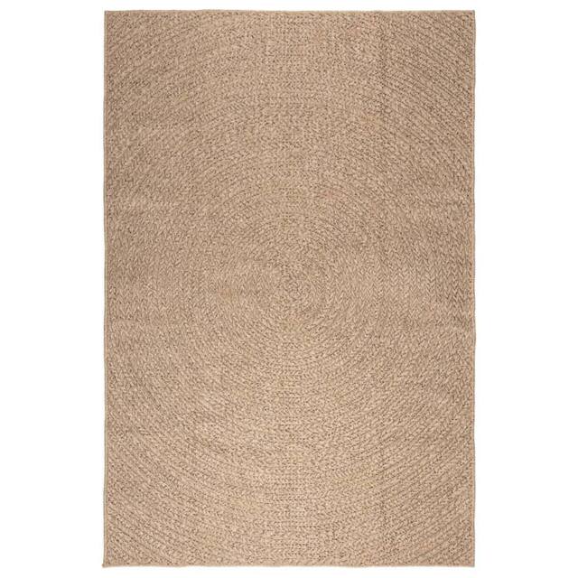 Berkfield Home Rug 200x290 cm Jute Look Indoor & Outdoor in Brown - Size: 100 cm diameter - image 1