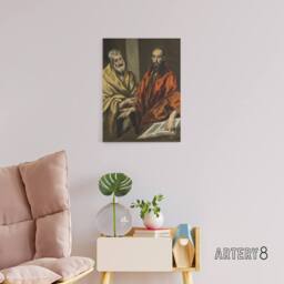 "Artery8 Portrait of Saint Peter & Saint Paul El Greco Canvas Wall Art - Size: W18"" x H24""" - thumbnail 3