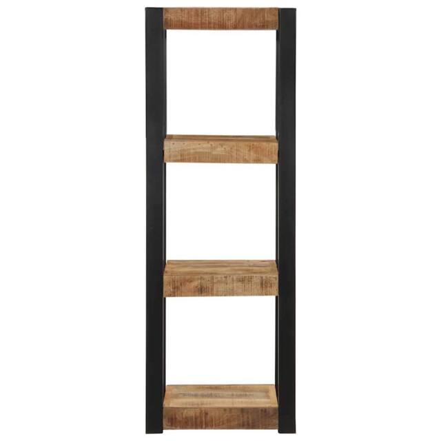 Berkfield Home Wall Shelf 35x35x100 cm Solid Rough Wood Mango in Brown - Size: 35 x 35 x 100 cm - image 1
