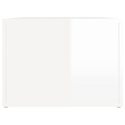 Berkfield Home Decorative Coffee Table High Gloss White 80x50x36 cm Engineered Wood - Size: 80 x 50 x 36 cm - thumbnail 7
