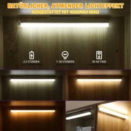 NESTLUNE 10W LED Bathroom Over Mirror Vanity Bath Wall Light in White - thumbnail 6
