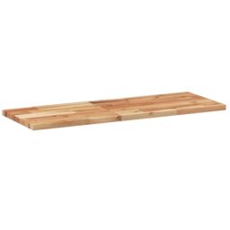 Berkfield Home Table Top Rectangular 100x30x2 cm Solid Wood Acacia in Brown - Size: 100 x 30 x 2 cm - thumbnail 5