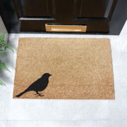 Artsy Mats Bird Doormat - Regular 60x40cm in Black - Size: 40 cm x 60 cm - thumbnail 2