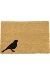 Artsy Mats Bird Doormat - Regular 60x40cm in Black - Size: 40 cm x 60 cm - thumbnail 1