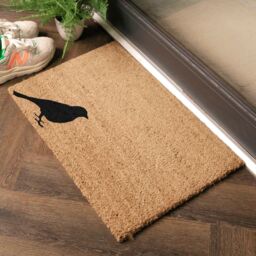 Artsy Mats Bird Doormat - Regular 60x40cm in Black - Size: 40 cm x 60 cm - thumbnail 3