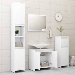 Berkfield Home Bathroom Furniture Set White Engineered Wood - thumbnail 9