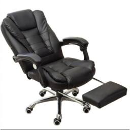 NESTLUNE 8Point Massage Office Chair Gaming Computer Desk Swivel in Black - Size: 100 cm x 15 cm