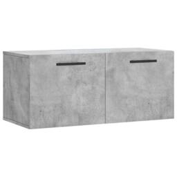 Berkfield Home Wall Cabinet Concrete Grey 80x36.5x35 cm Engineered Wood - thumbnail 3