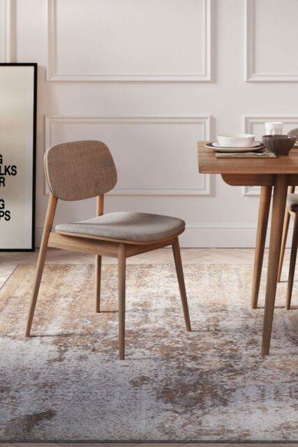 Loomed Beige Distressed Abstract Soft Living Room Bedroom Area Rug Runner - Size: 80 cm x 150 cm - image 1