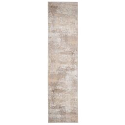 Loomed Beige Distressed Abstract Soft Living Room Bedroom Area Rug Runner - Size: 80 cm x 150 cm - thumbnail 9