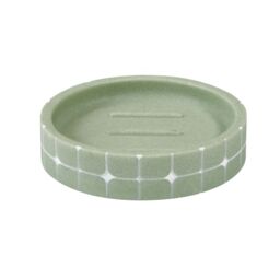 Showerdrape Mosaica Pistachio Green Soap Dish in Light Green - thumbnail 2
