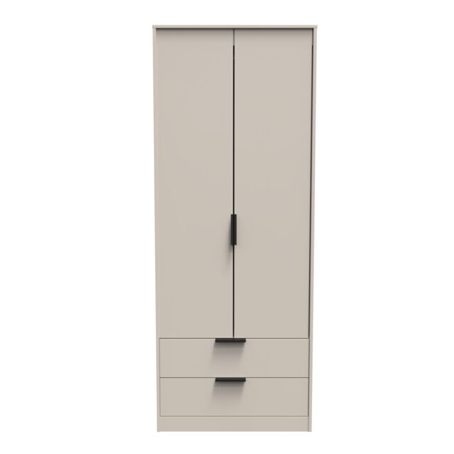 Ready Assembled 2 U Fuji 2 Door 2 Drawer Wardrobe (Ready Assembled) in Taupe - image 1