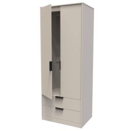 Ready Assembled 2 U Fuji 2 Door 2 Drawer Wardrobe (Ready Assembled) in Taupe - thumbnail 5
