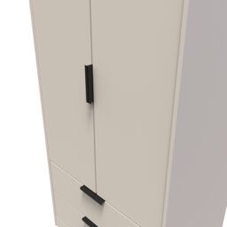 Ready Assembled 2 U Fuji 2 Door 2 Drawer Wardrobe (Ready Assembled) in Taupe - thumbnail 4