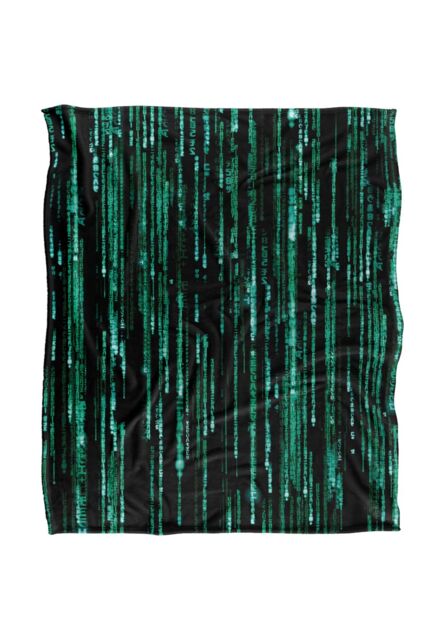 Warner Brothers The Matrix Silky Touch Super Soft Throw Blanket 152x127cm in White - Size: 152x127 cm - image 1