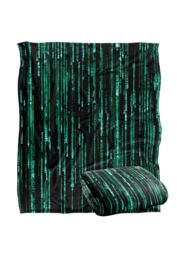Warner Brothers The Matrix Silky Touch Super Soft Throw Blanket 152x127cm in White - Size: 152x127 cm - thumbnail 2