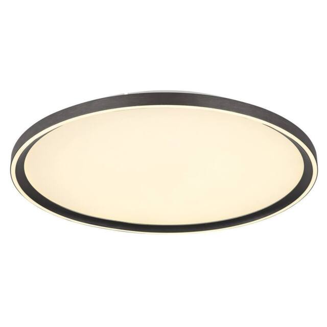 Netlighting Dublin Semi Ceiling Light Grey 50cm LED Dimmable 2700-6000K Remote - image 1
