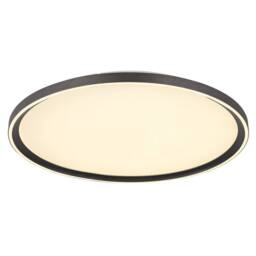 Netlighting Dublin Semi Ceiling Light Grey 50cm LED Dimmable 2700-6000K Remote - thumbnail 1