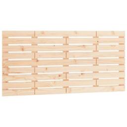 Berkfield Home Wall Headboard 156x3x63 cm Solid Wood Pine in Natural - Size: 156 x 3 x 63 cm - thumbnail 3