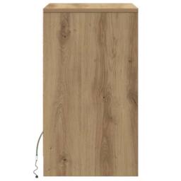 Berkfield Home Traditional Bedside Cabinet Artisan oak 38 x 34 x 61 cm Particle board in Brown - thumbnail 7
