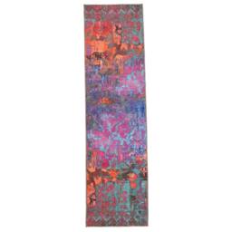 Kukoon Pink & Teal Multi Colour Abstract Washable Long Hallway Runner Rug - Size: 60 cm x 240 cm - thumbnail 2