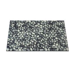 Nicoman Stone Pebble Design Indoor & Outdoor Mat in Grey - Size: 40 cm x 60 cm - thumbnail 3